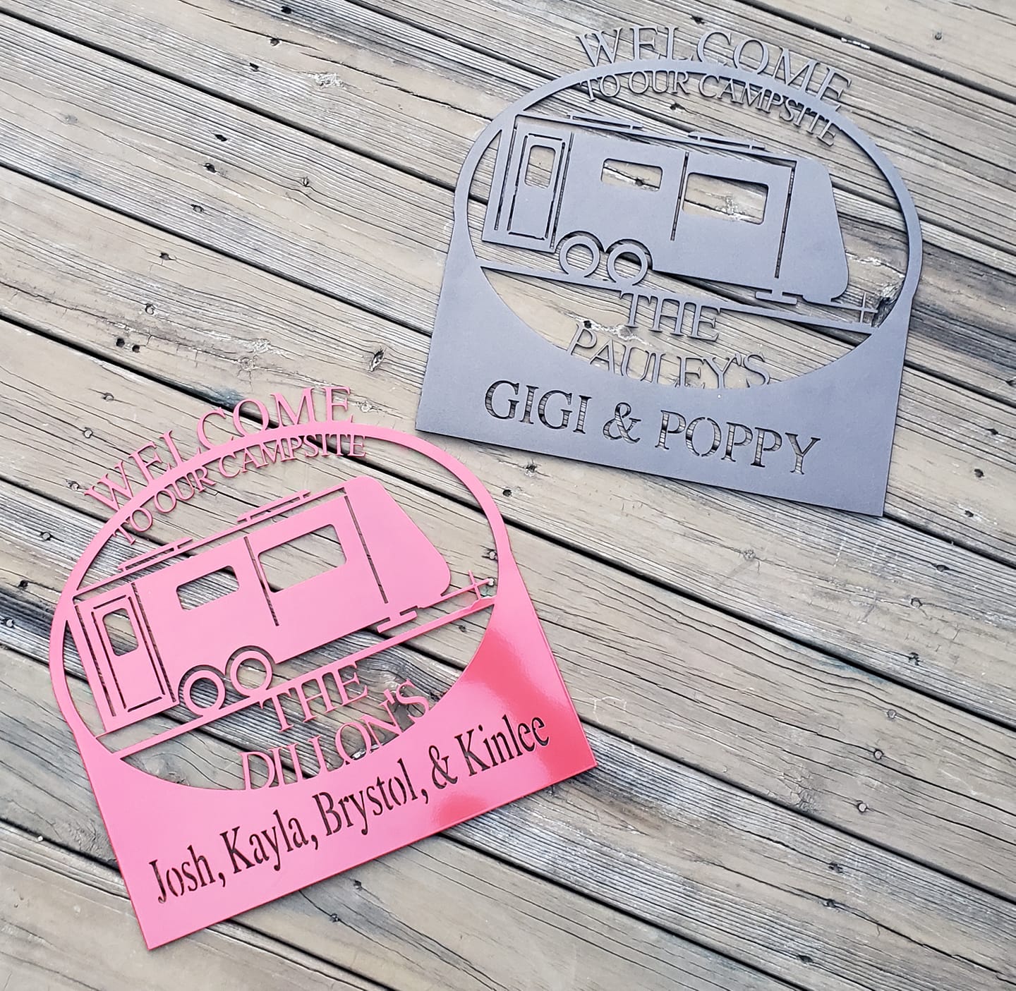 🏕️ Custom Metal Campsite Sign